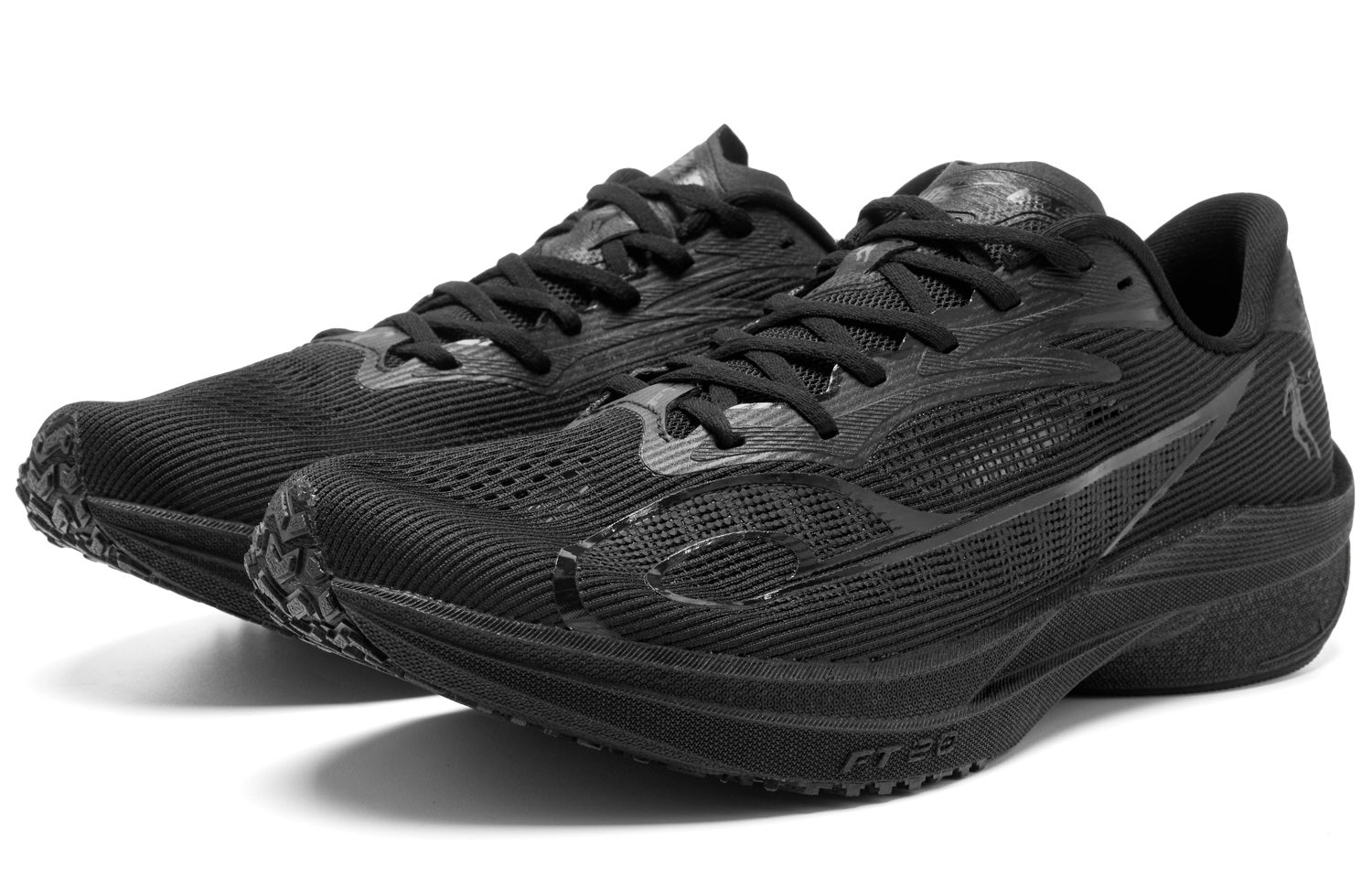 QIAODAN Feiting 2.0 Running Shoes Men’s Low Top Black Iron Gray