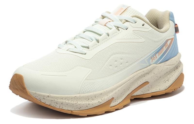 361° Cushioning Abrasion Resistant Slip Resistant Low top Sprint Running Shoes Women’s White Blue
