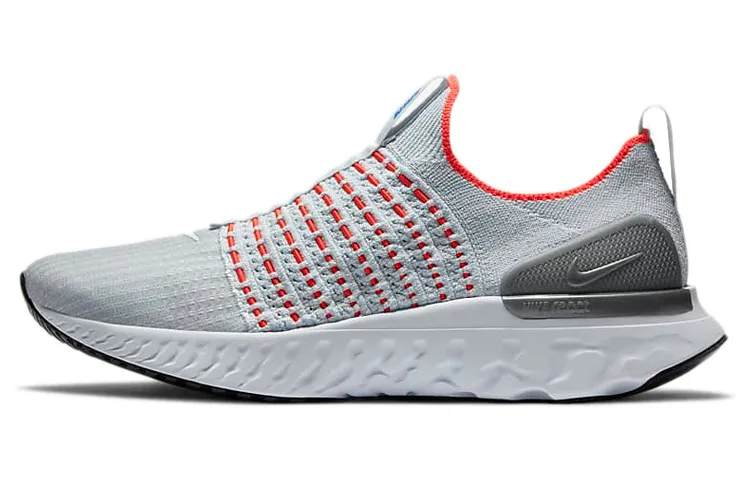 Nike React Phantom Run Flyknit 2 Pure Platinum Flash Crimson