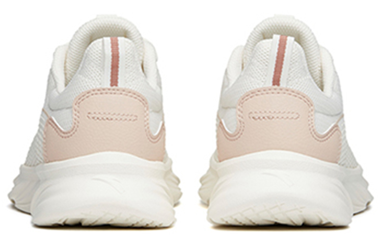 Anta Comfortable Round Toe Cushioning Slip Resistant Abrasion Resistant Low top Running Shoes Women’s Beige Pink
