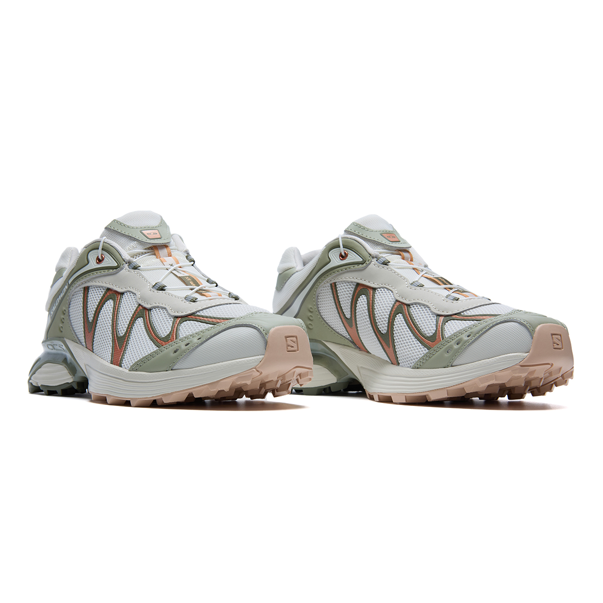 SALOMON XT WHISPER Low top Casual Sports Running Shoes Unisex Vanilla Tea Brown Moss Green