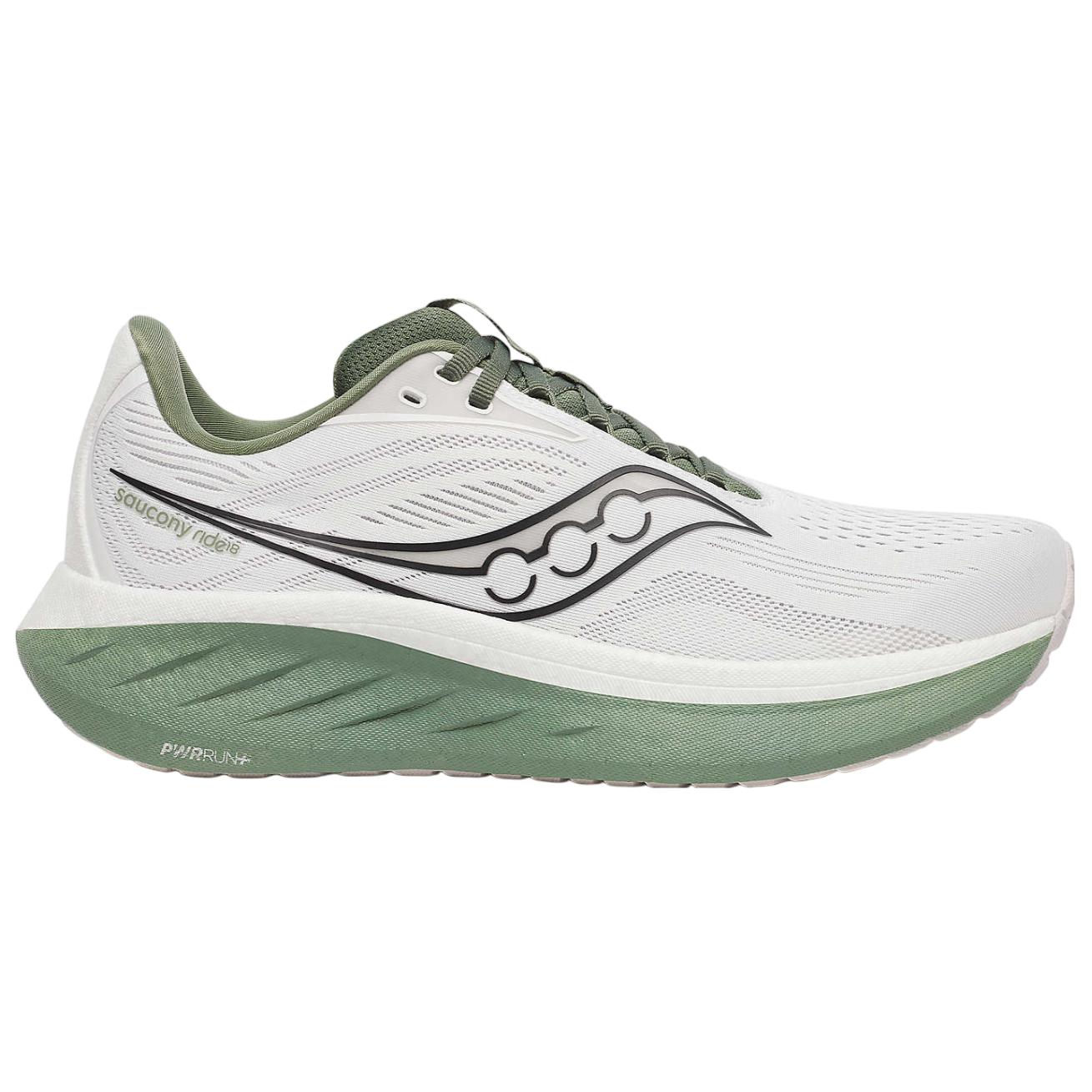 Saucony Ride 18 White Olivine