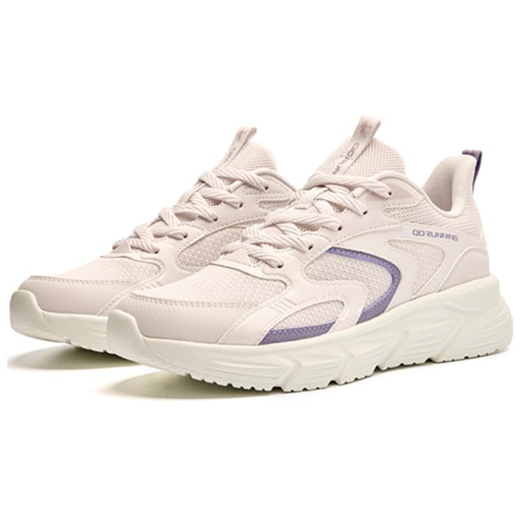 QIAODAN Cushioning Breathable Cushioning Breathable Low top Running Shoes Women’s Pink Purple