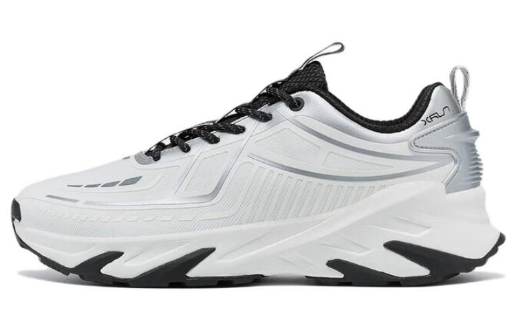 XTEP Cushioning Slip Resistant Abrasion Resistant Thermal Low top Running Shoes Men’s Sail White