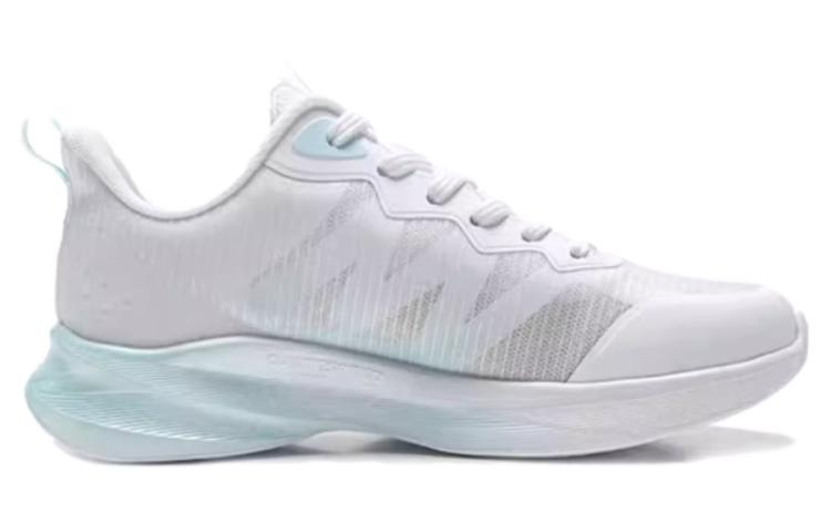 QIAODAN Slip Resistant Abrasion Resistant Low top Running Shoes Men’s White Blue
