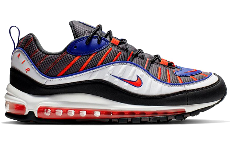 Мужские кроссовки Nike Air Max 98 "Phoenix" (серо-оранжевые) — фото 2