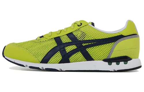 Onitsuka Tiger Mesh Cushioning Slip Resistant Abrasion Resistant Low top Running Shoes Unisex Lime Green