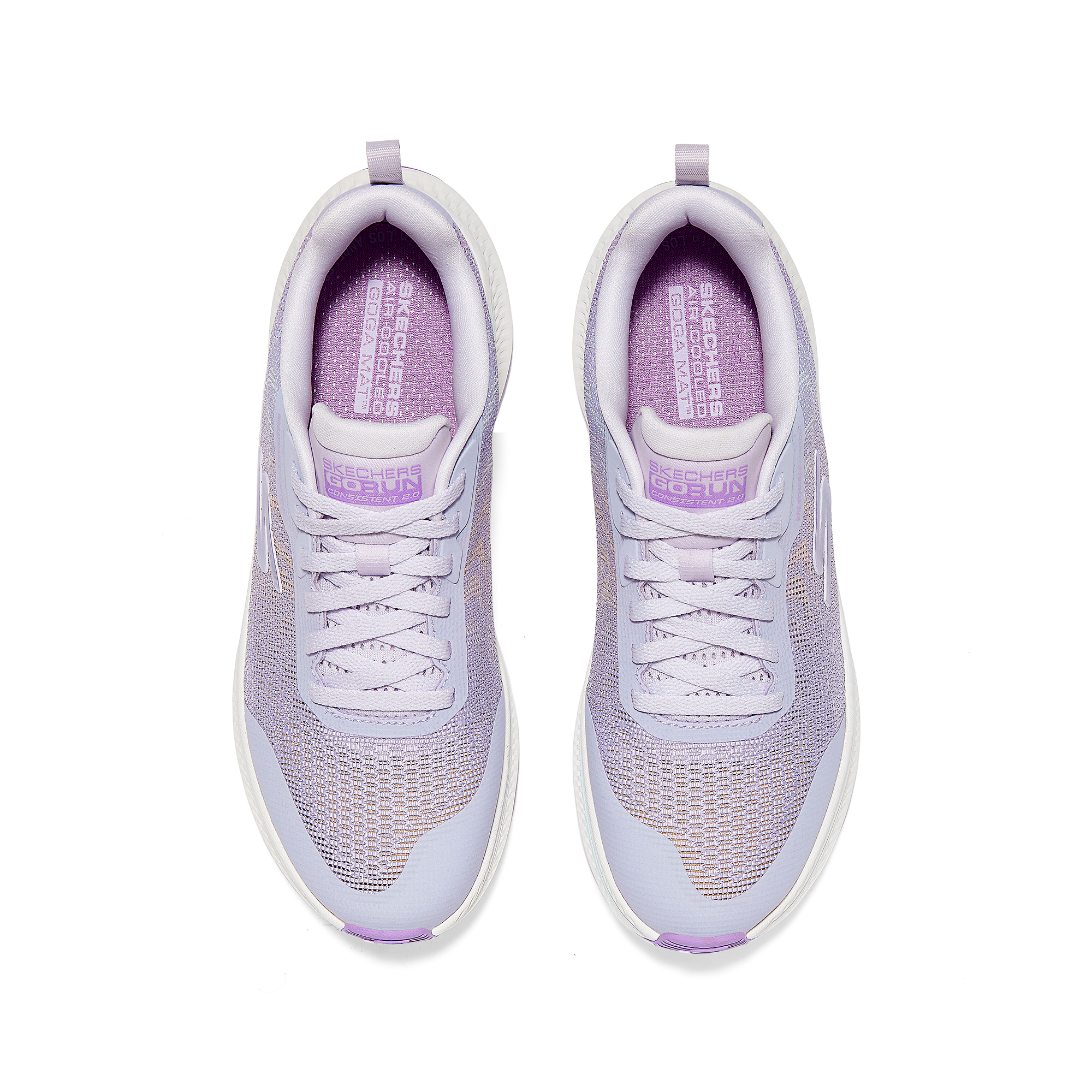 Skechers Go Run Consistent 2.0 Cushioning Breathable Low top Running Shoes Women’s Purple