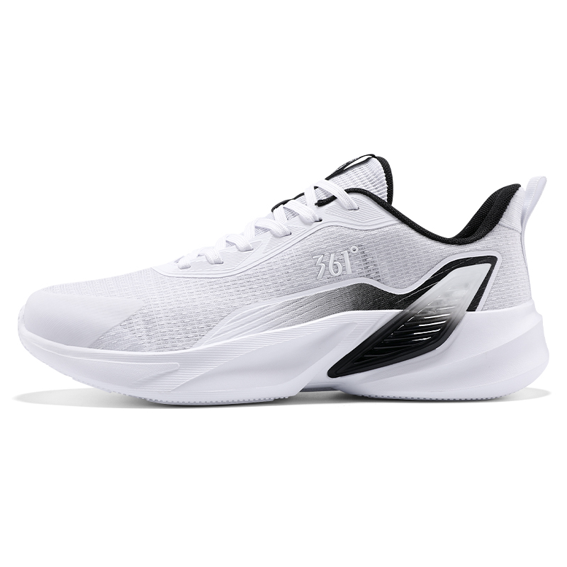 361° Cushioning Slip Resistant Abrasion Resistant Low top Casual Training Running Shoes Men’s White Black