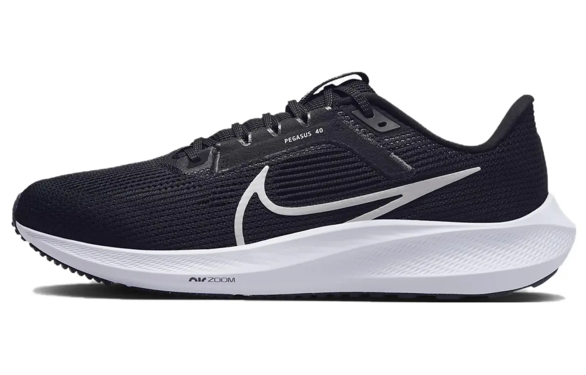 Nike Air Zoom Pegasus 40 Abrasion Resistant Breathable Low top Casual Training Running Shoes Men's Black