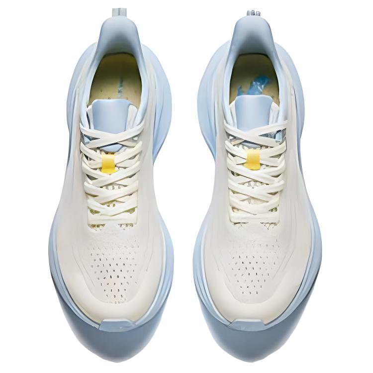Anta Breathing Run Versatile Fabric Cushioning Breathable Lightweight Low top Casual Running Shoes Women’s White Blue