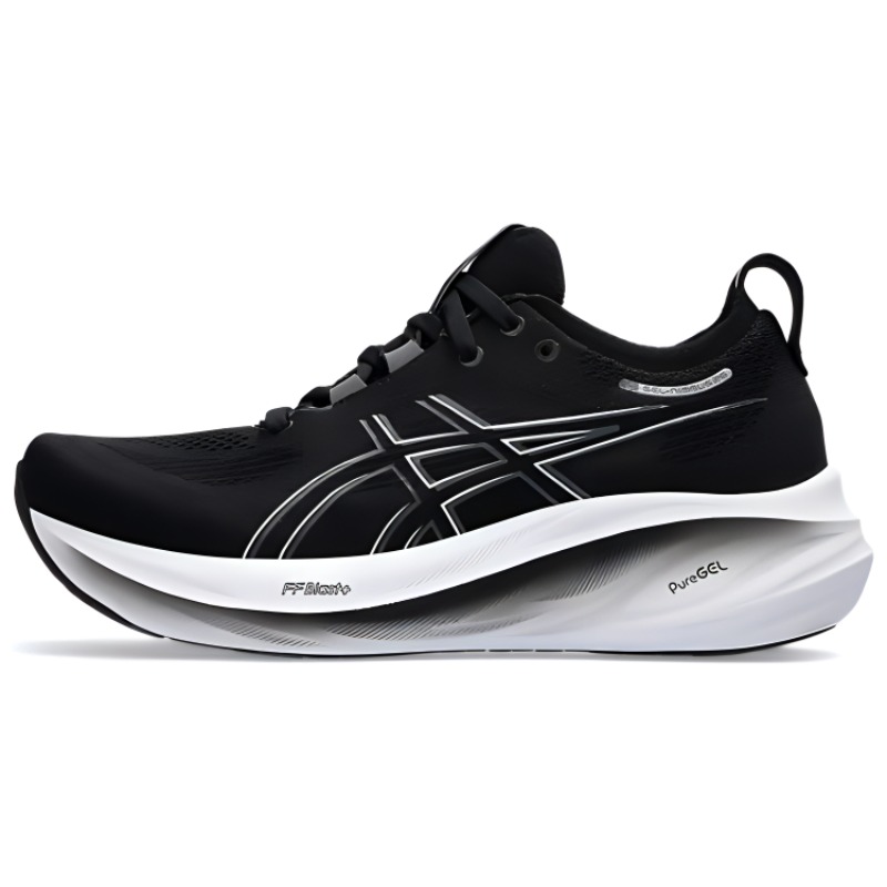 Женские кроссовки ASICS GEL-NIMBUS 26 (черно-белые)
