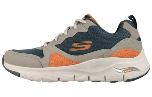 Skechers Arch Fit Running Shoes Men's Low Top Gray/Blue