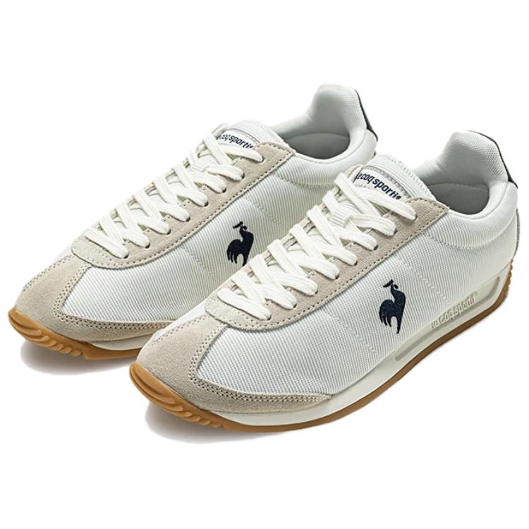 Le Coq Sportif Cushioning Slip Resistant Low top Casual Running Shoes Unisex Beige