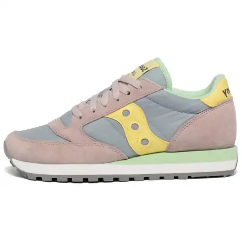 Saucony Jazz Original Running Shoes Women's Low Top Pink/Gray/Yellow/White