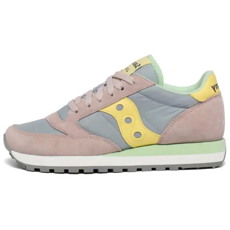 Saucony Jazz Original Running Shoes Women's Low Top Pink/Gray/Yellow/White