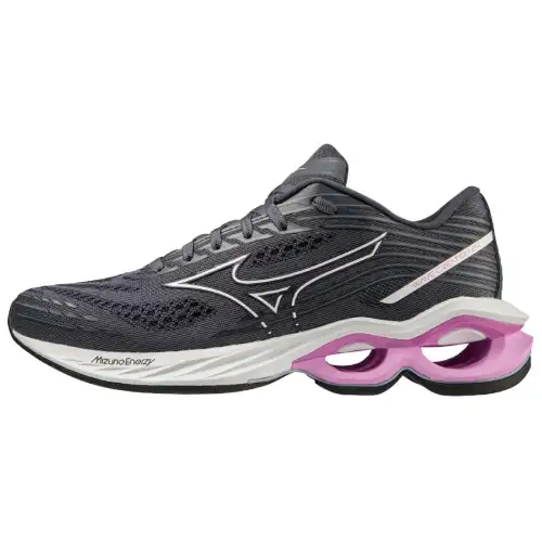 Mizuno Creation 24 Cushioning Slip Resistant Abrasion Resistant Low top Running Shoes Women's Dark Gray Purple