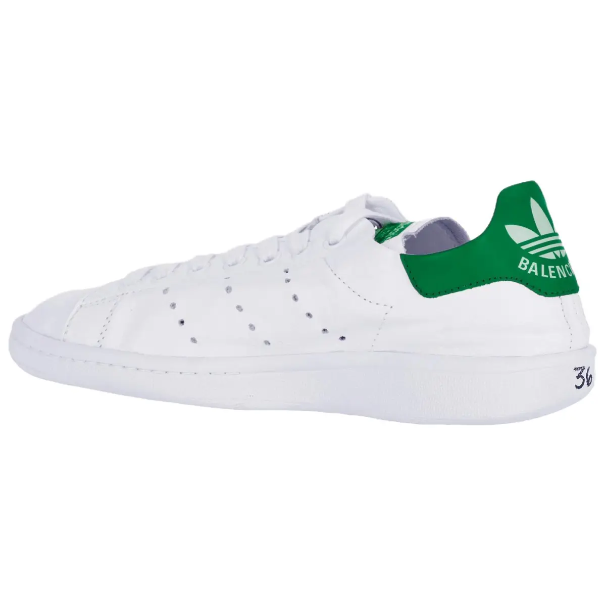 Adidas Originals x Balenciaga Stan Smith Low-top Skateboard Shoes Men's White Green
