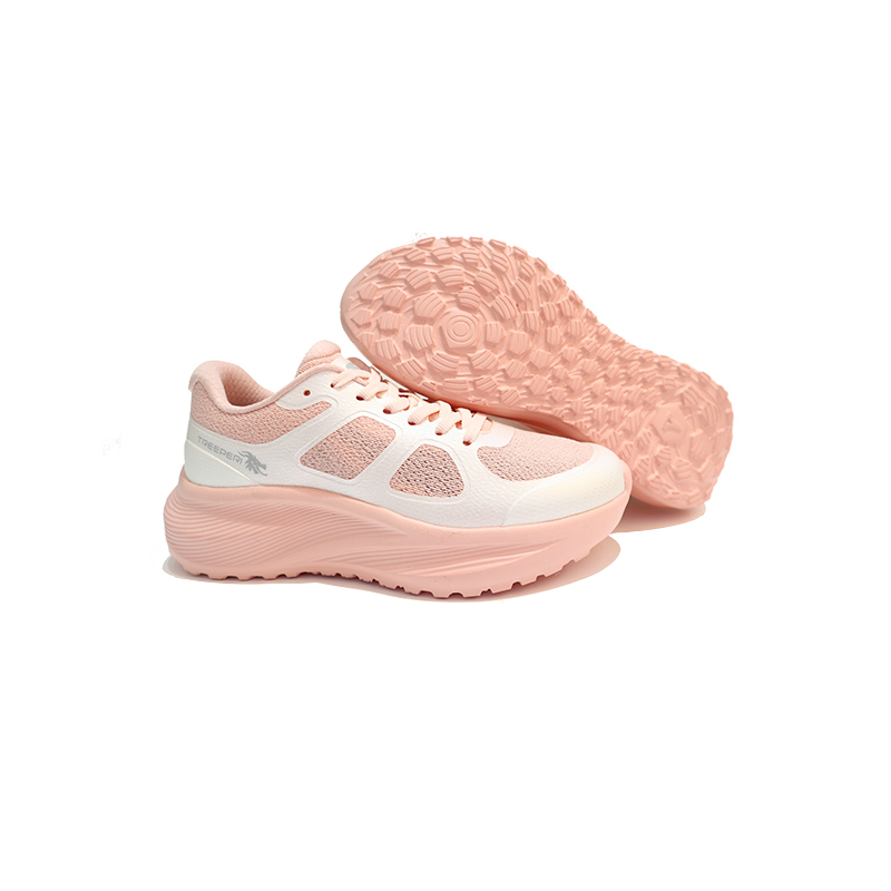 TREEPERI Running Shoes Women’s Low Top Pink, Ecru