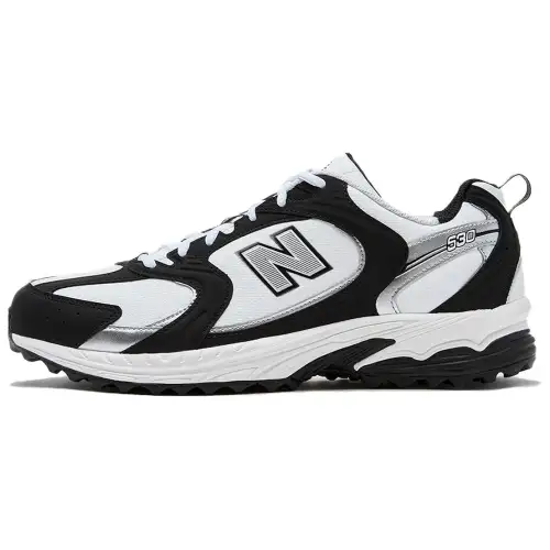 New Balance NB 530 Artificial Leather Breathable Low top Golf Shoes Men's Black White