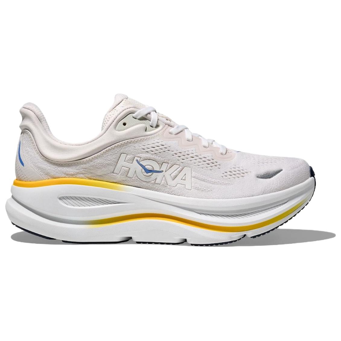 HOKA ONE ONE Bondi 9 Supercritical Foam Midsole Casual Trail Running Shoes Men’s White