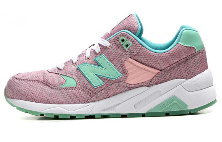 New Balance 580 Shoes Grey/Pink/Red Women's
