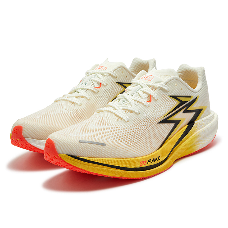 361° Blitz Speed 4 Pro Mesh Low top Casual Physical Fitness Test Physical Exam Racing Running Shoes Unisex White Yellow