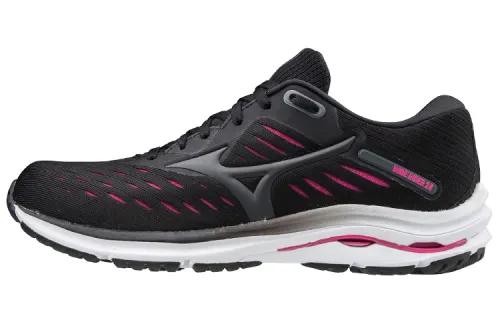 Mizuno Wave Rider 24 Wide 'Black Pink' Women's