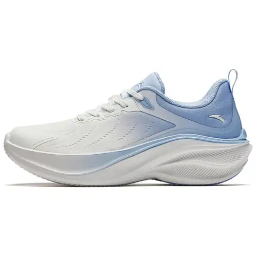 Anta Slip Resistant Abrasion Resistant Low top Running Shoes Women's White Blue