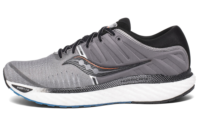 Saucony Hurricane Mesh Cushioning Slip Resistant Support Lightweight Low top Running Shoes Men’s Gray Black