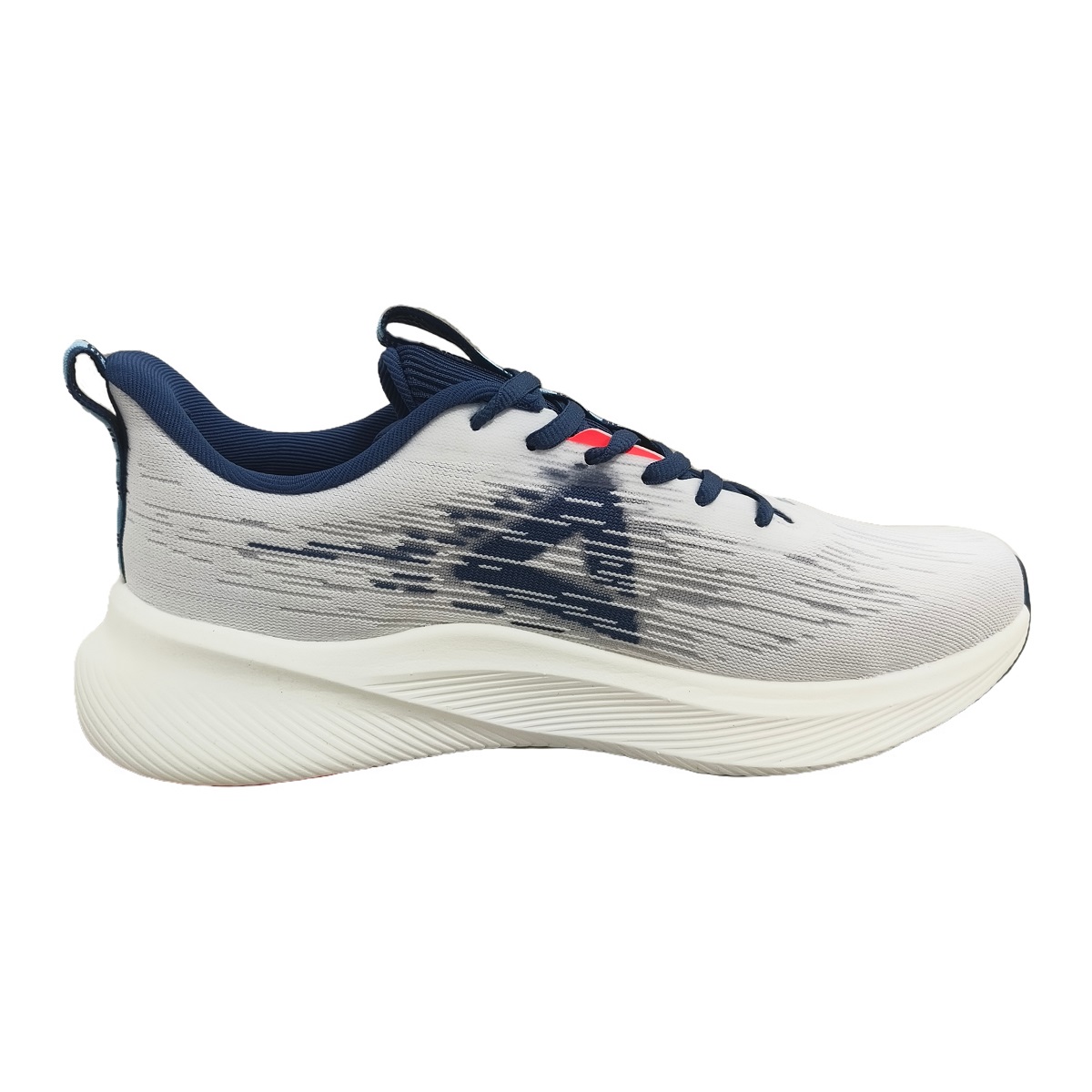 PEAK Gradient Cushioning Slip Resistant Abrasion Resistant Breathable Low top Running Shoes Men’s White Blue