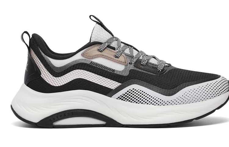 XTEP Comfortable Cushioning Lightweight Low top Running Shoes Women’s Black White