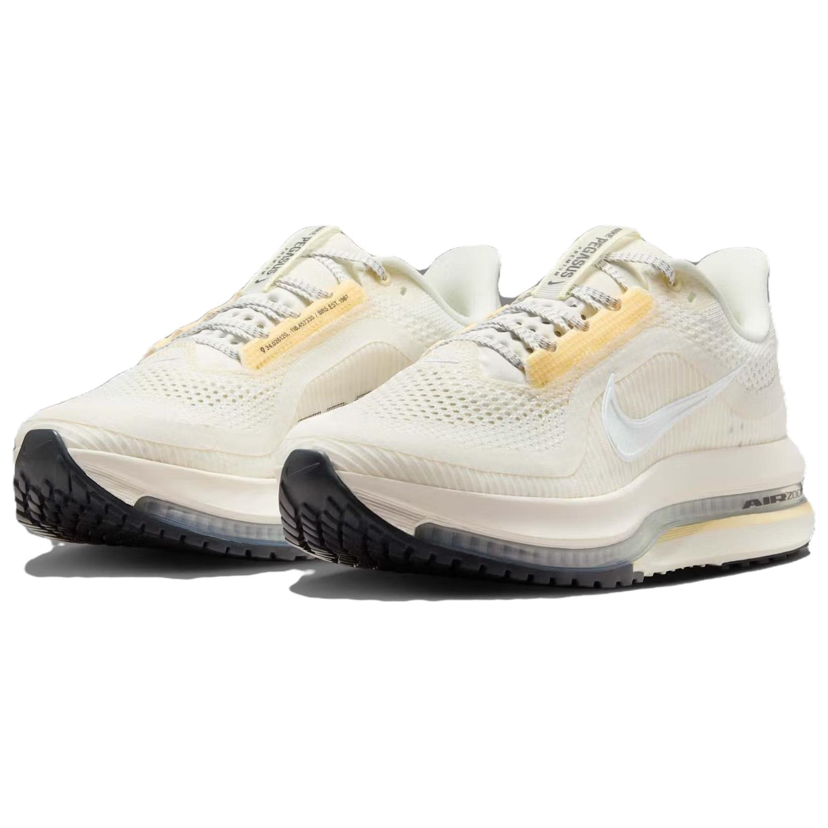 Nike Pegasus Premium Comfortable Abrasion Resistant Low top Running Shoes Unisex Beige