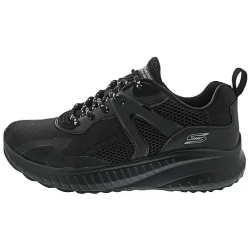 Skechers Cushioning Abrasion Resistant Breathable Coverage Low top Running Shoes Women's Black