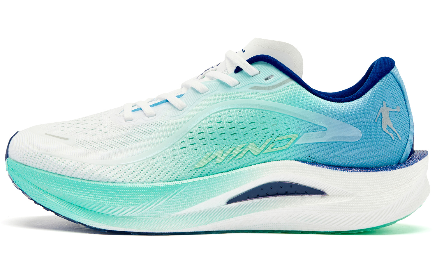 Jordan Strong Wind 2.0 Spring Professional Sports Mesh Shock Absorbing Anti-Slip Wear Resistant Low Top TURBO Material Training Racing Marathon Running Shoes Men's Smart Green Sea Salt Blue