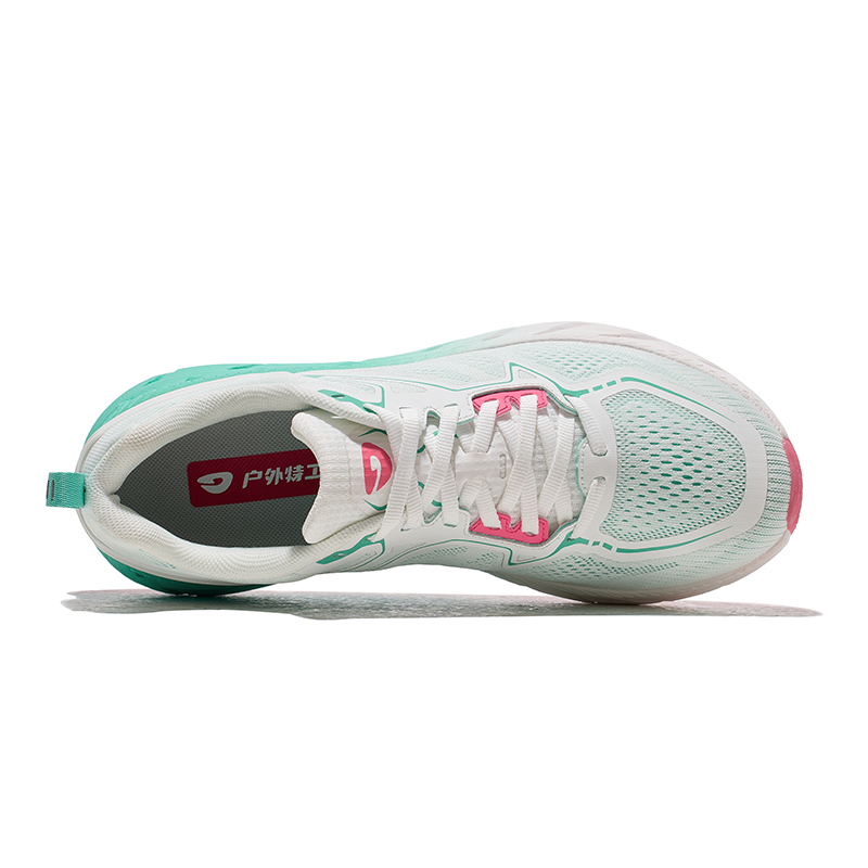 HOT POTATO Cushioning Abrasion Resistant Lightweight Low top Casual Running Shoes Unisex White Light Green