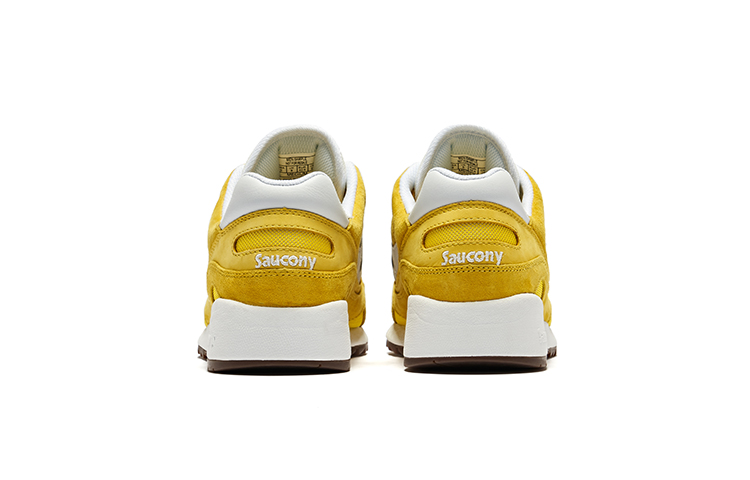 Saucony Lightweight Low top Running Shoes Unisex Yellow White
