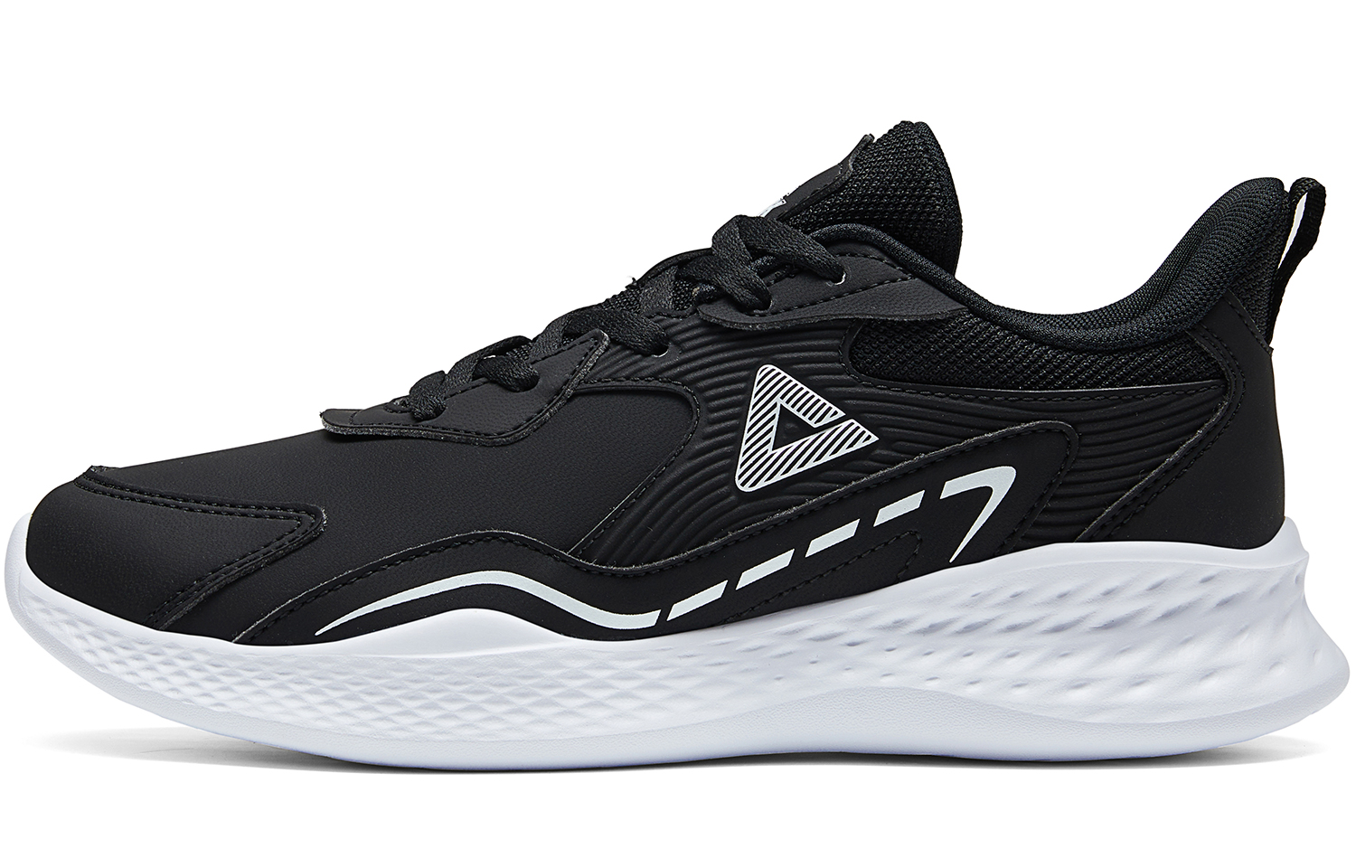 PEAK Cushioning Abrasion Resistant Breathable Slip Resistant Low top Running Shoes Women’s Black Baymax