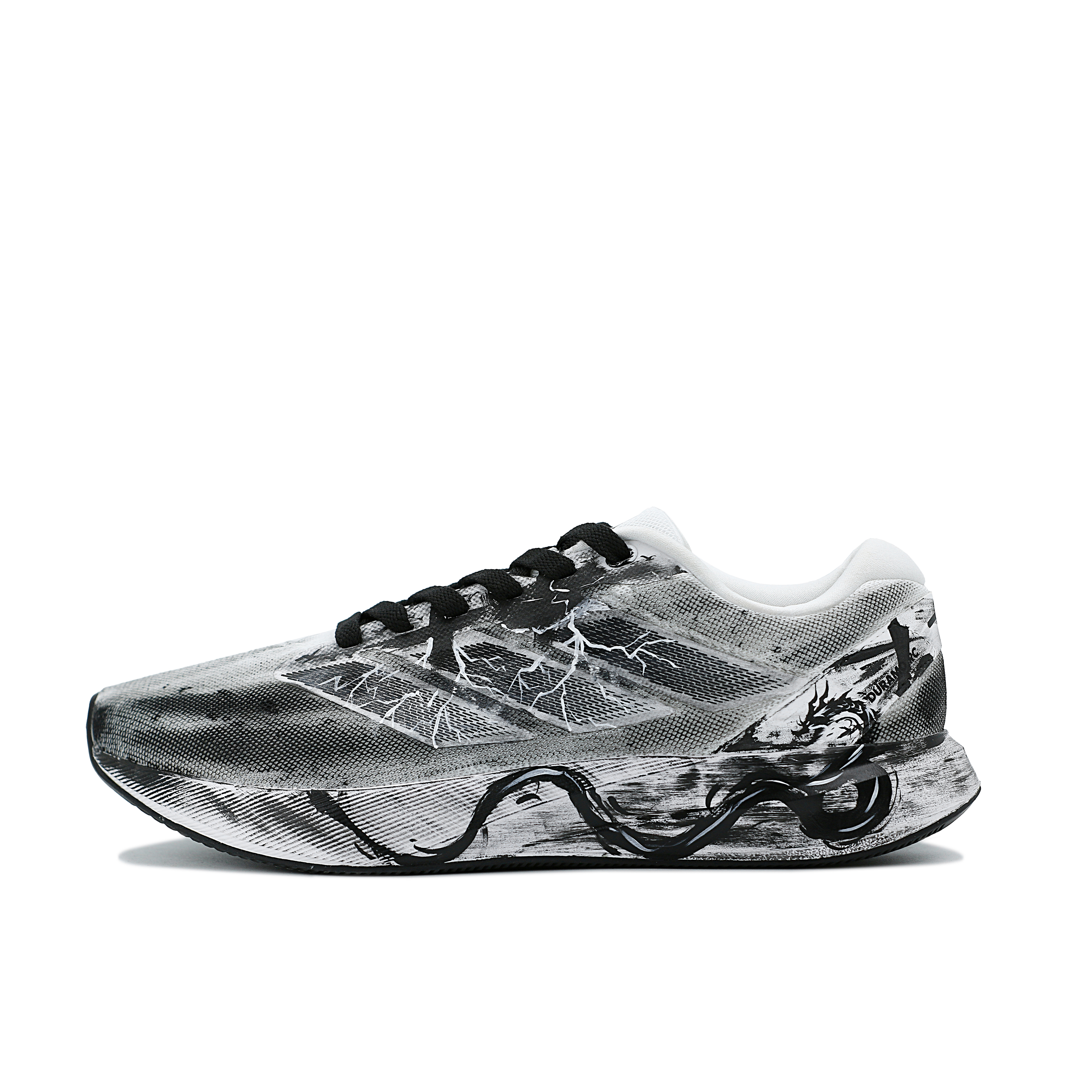 Adidas Duramo RC Cushioning Breathable Low top Running Shoes Unisex Black White