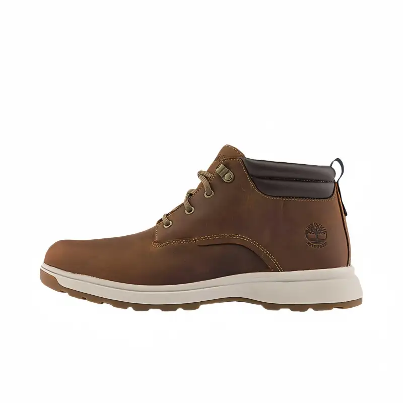 Timberland Waterproof Short Mid Calf Outdoor Boots Medium Heel 3 5cm Men's Rusty Red