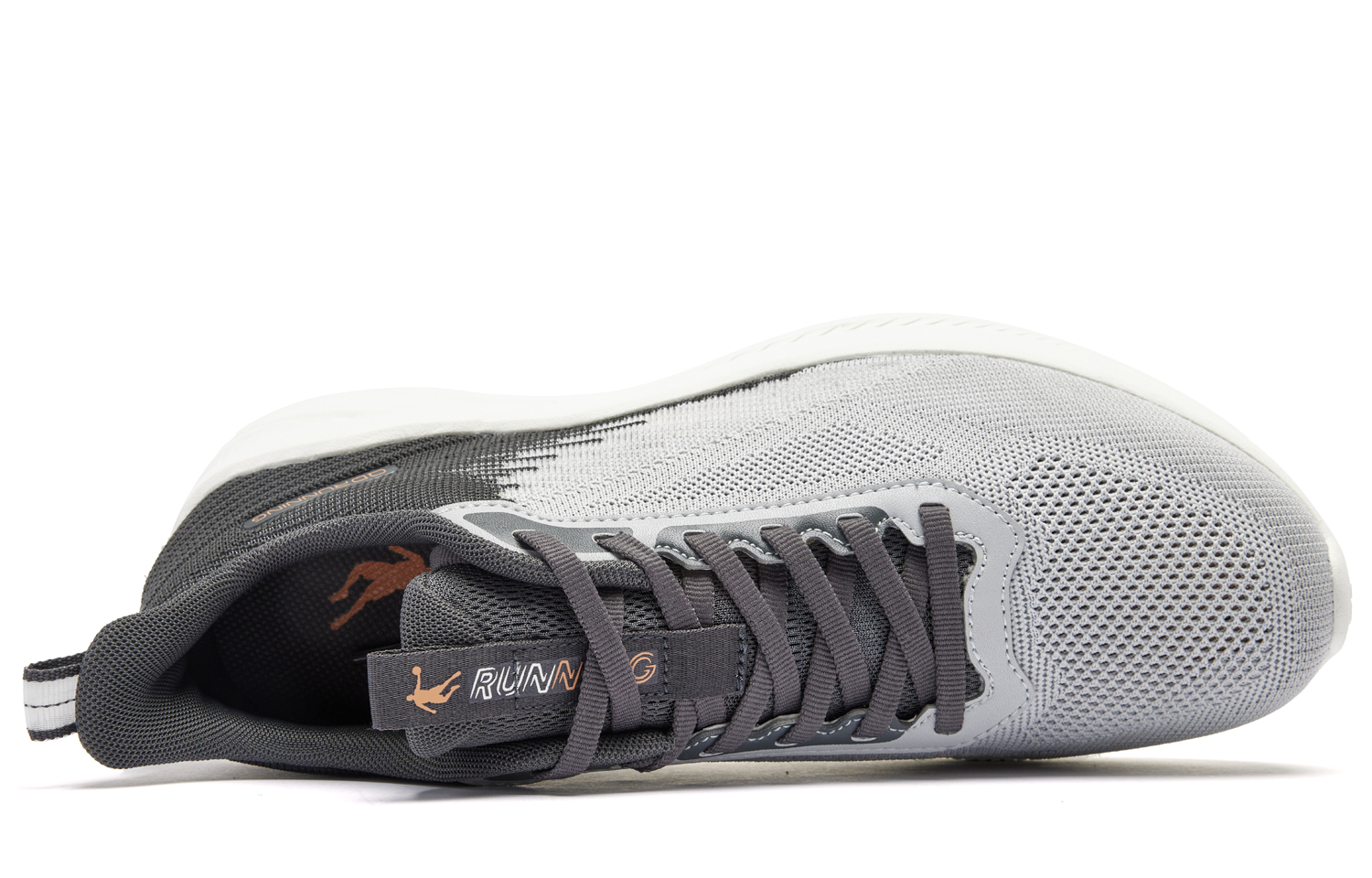 QIAODAN Cushioning Abrasion Resistant Cushioning, Wear Resistant Low top Running Shoes Men’s Gray
