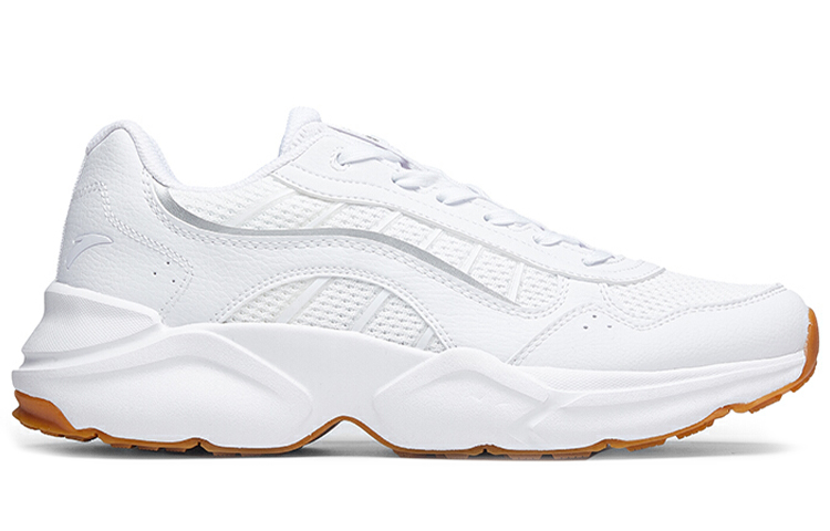 Anta Fashion Textile, Synthetic Leather Cushioning Slip Resistant Abrasion Resistant Low top Running Shoes Men’s