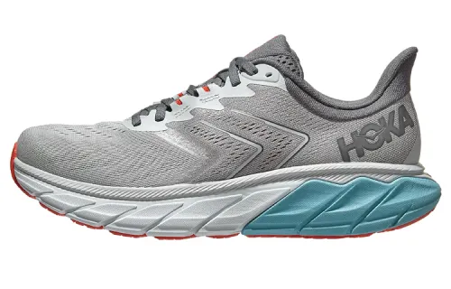 HOKA ONE ONE Arahi 5 Running Shoes Men's Low Top Gray/Blue/Red