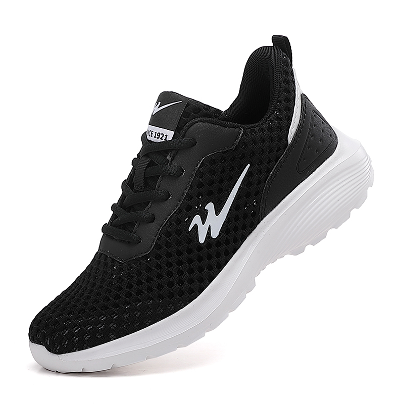Binary Cushioning Rebound Lightweight Slip Resistant Low top Running Shoes Women’s Black White