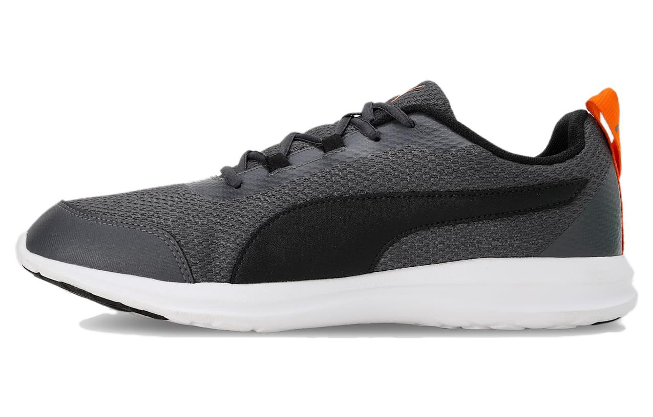 PUMA Spin IDP Cushioning Slip Resistant Abrasion Resistant Low top Running Shoes Men's Gray Orange