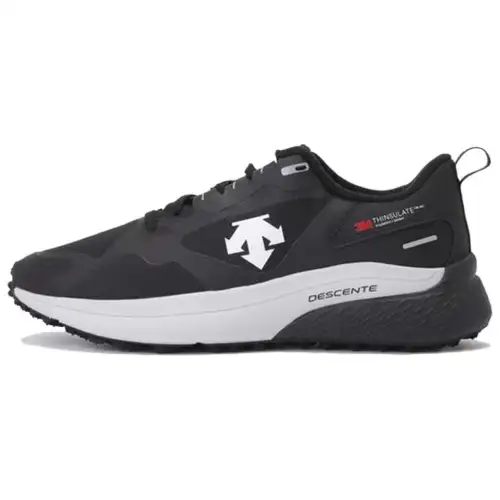 DESCENTE Cushioning Slip Resistant Cushioning Slip Resistant Low top Running Shoes Unisex Black White