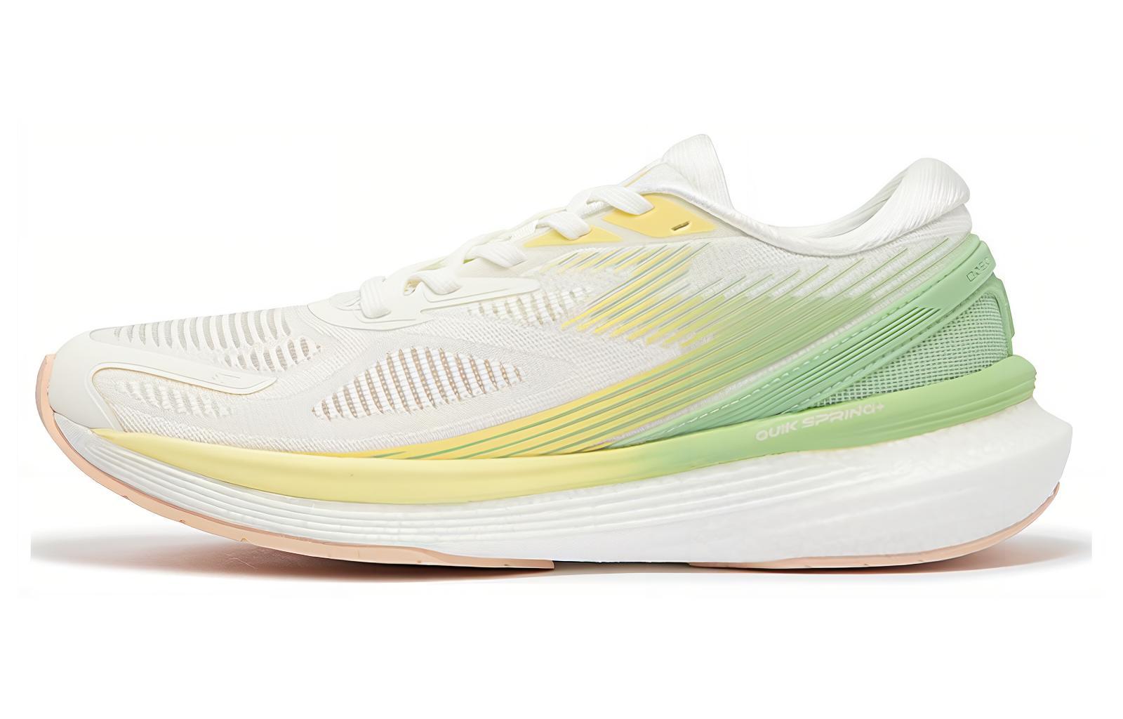 361° Spire 2 Cushioning Breathable Cushioning Breathable Low top Running Shoes Women’s White Green Yellow