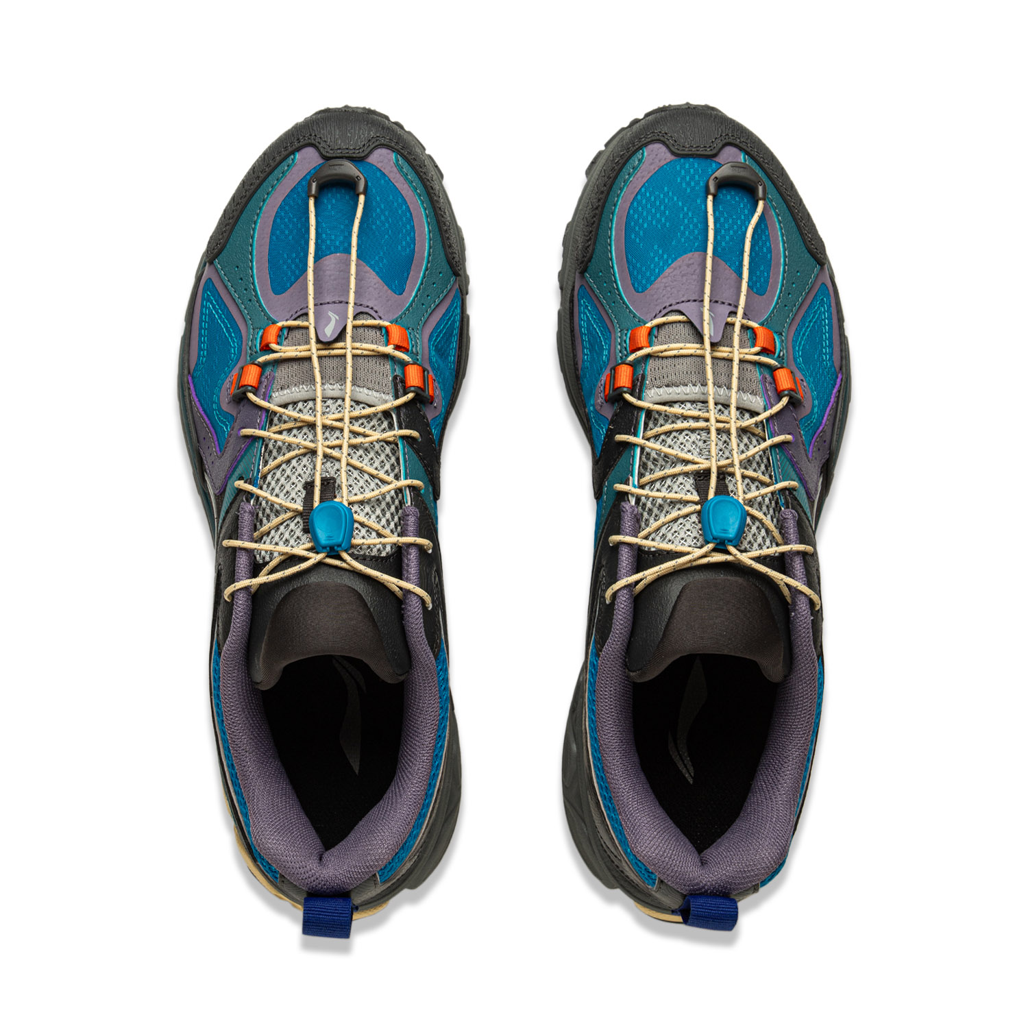 Li Ning Fuyao 2.0 Trail V2 Slip Resistant Abrasion Resistant Low top Running Shoes Men’s Gray Blue