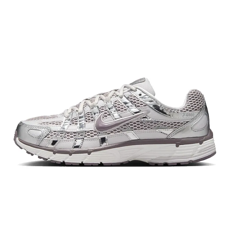 Nike P 6000 Low top Casual City Commuting Running Shoes Women's Silver White