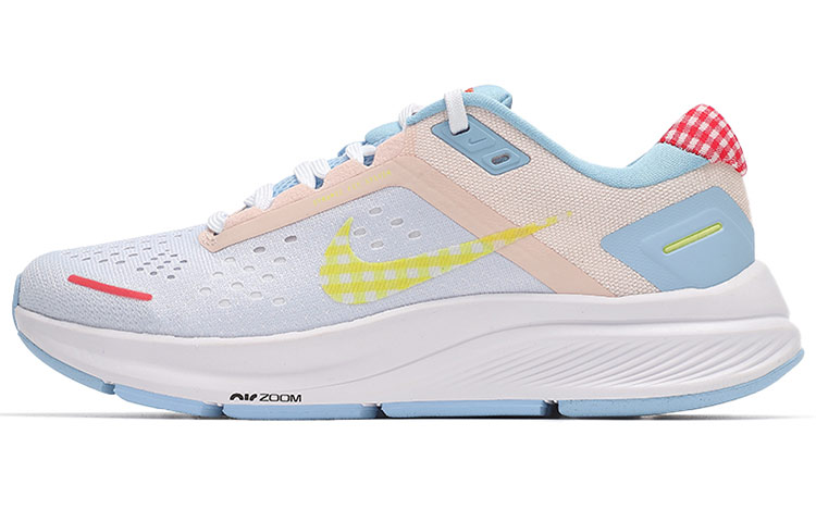 Nike Zoom Structure 23 Sporty Comfort Fabric Shock Absorbing and Anti-Slip Low Top Casual Running Shoes Women's Blue Pink